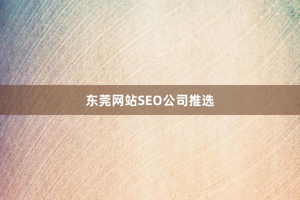东莞网站SEO公司推选